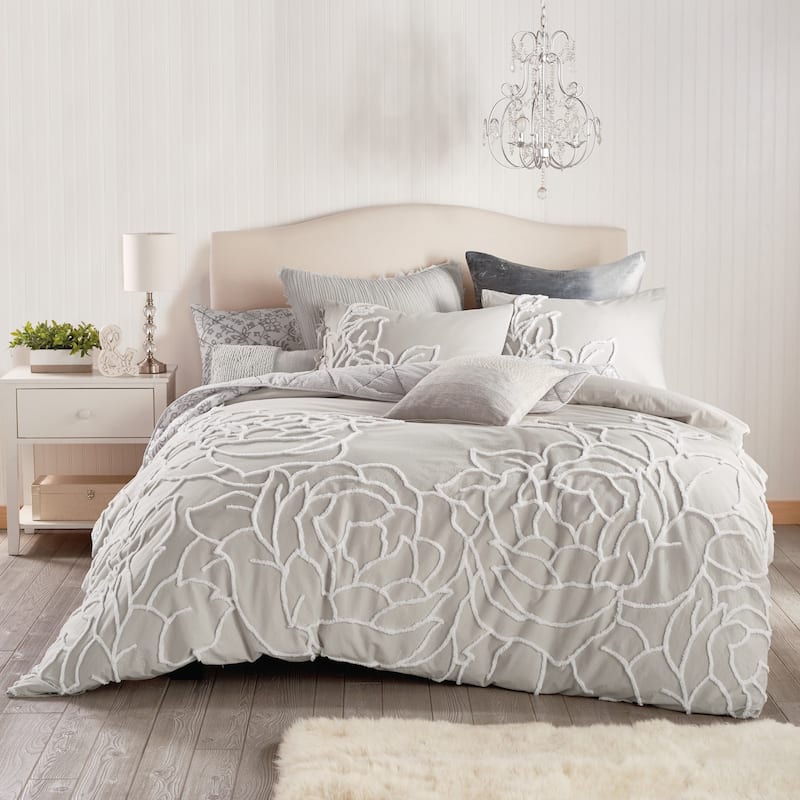 Peri Home Chenille Rose Duvet Set