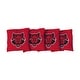 preview thumbnail 1 of 1, Arkansas State University Red Wolves Red Cornhole Bags All-Weather Resin Filled
