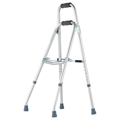 Folding Hemi Walker, One Arm Folding Walker for Seniors with 6-Level Adjustable Height, Lightweight Aluminum - 350LBS Capacity