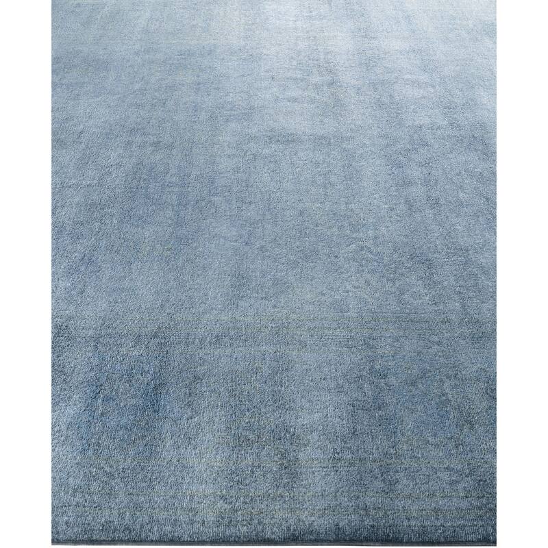 Overdyed One-of-a-Kind Hand-Knotted Area Rug - Blue - 8' 3" x 10' 4"