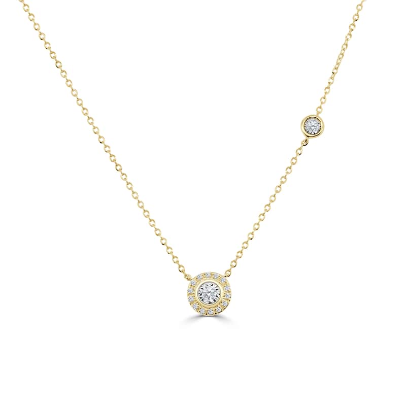 Joelle Collection 14K Gold Diamond Necklace - Yellow