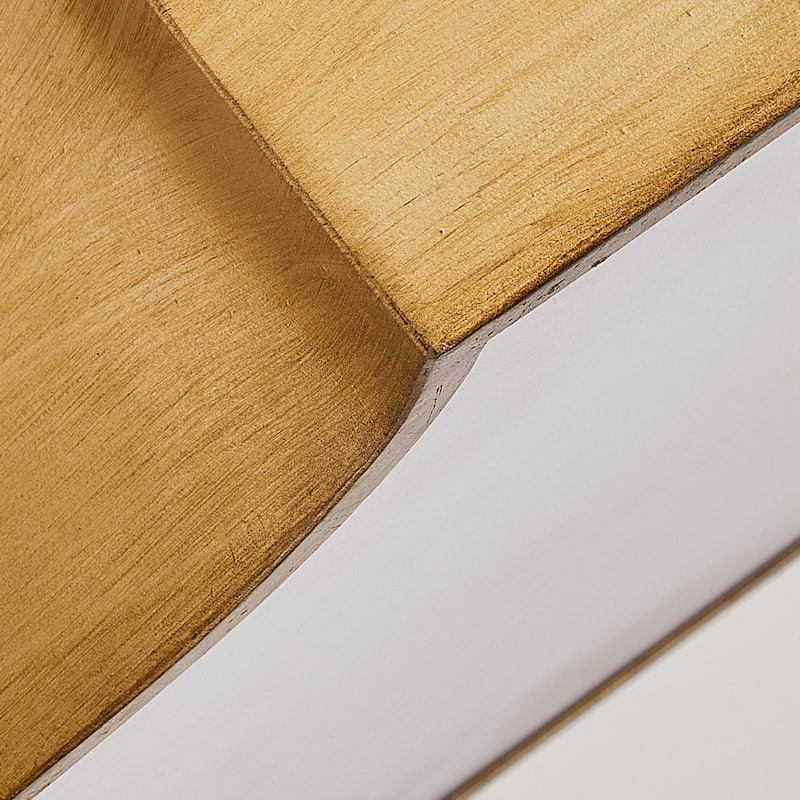 3-Light Modern Gold Semi-Flush Mount Ceiling Light