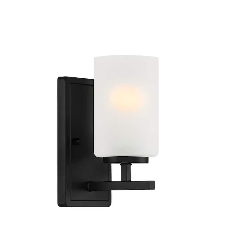 Designers Fountain D239M-1B Carmine 9" Tall Bathroom Sconce
