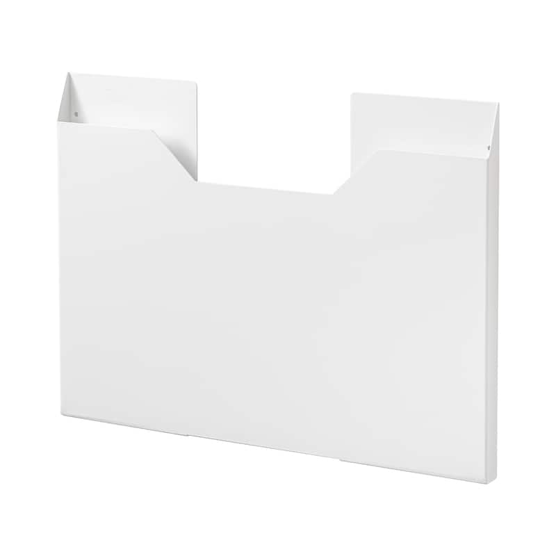 Yamazaki Home Magnetic Placemat Organizer, Steel - L 0.98 x W 19.88 x H 14.37 inches - White