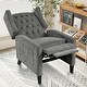 preview thumbnail 56 of 54, Manual Adjustable WingBack Recliner Chair, with Foldable Side Table, USB Charging Ports, PushBack Reclining Chairs