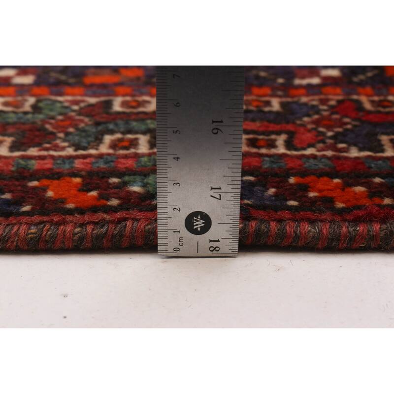 ECARPETGALLERY Hand-knotted Melis Vintage Red Wool Rug - 3'4 x 9'5