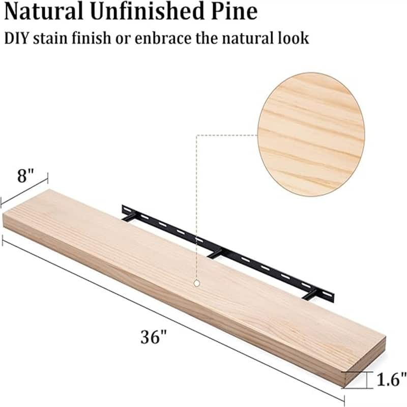 Large Storage Shelves - 8"D x 48"W x 1.6"H