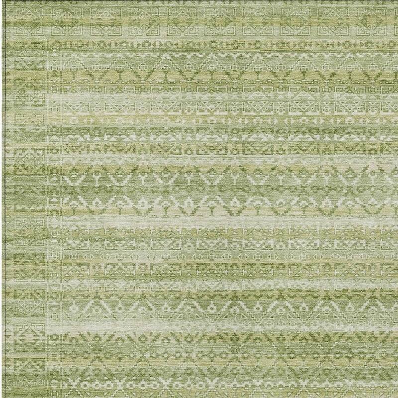 HomeRoots Striped Transitional Rectangle Outdoor Rug