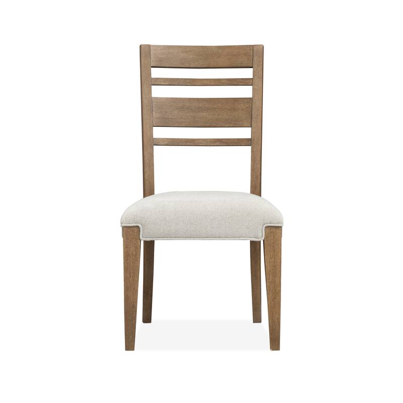 Magnussen Home Plum Creek Sierra Brown Upholstered Side Chair Two Pack - 20.63''W x 22.75''D x 38''H