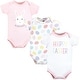 preview thumbnail 1 of 0, Hudson Baby Infant Girl Cotton Bodysuits, Happy Easter 9-12 Months - Happy Easter