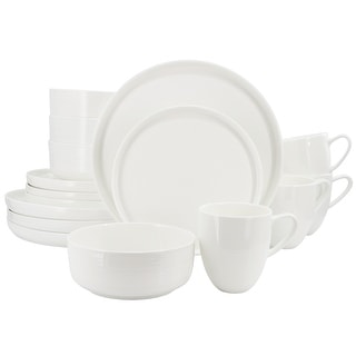 Gibson Set of 16, Bone China Dinnerware White - Bed Bath & Beyond ...