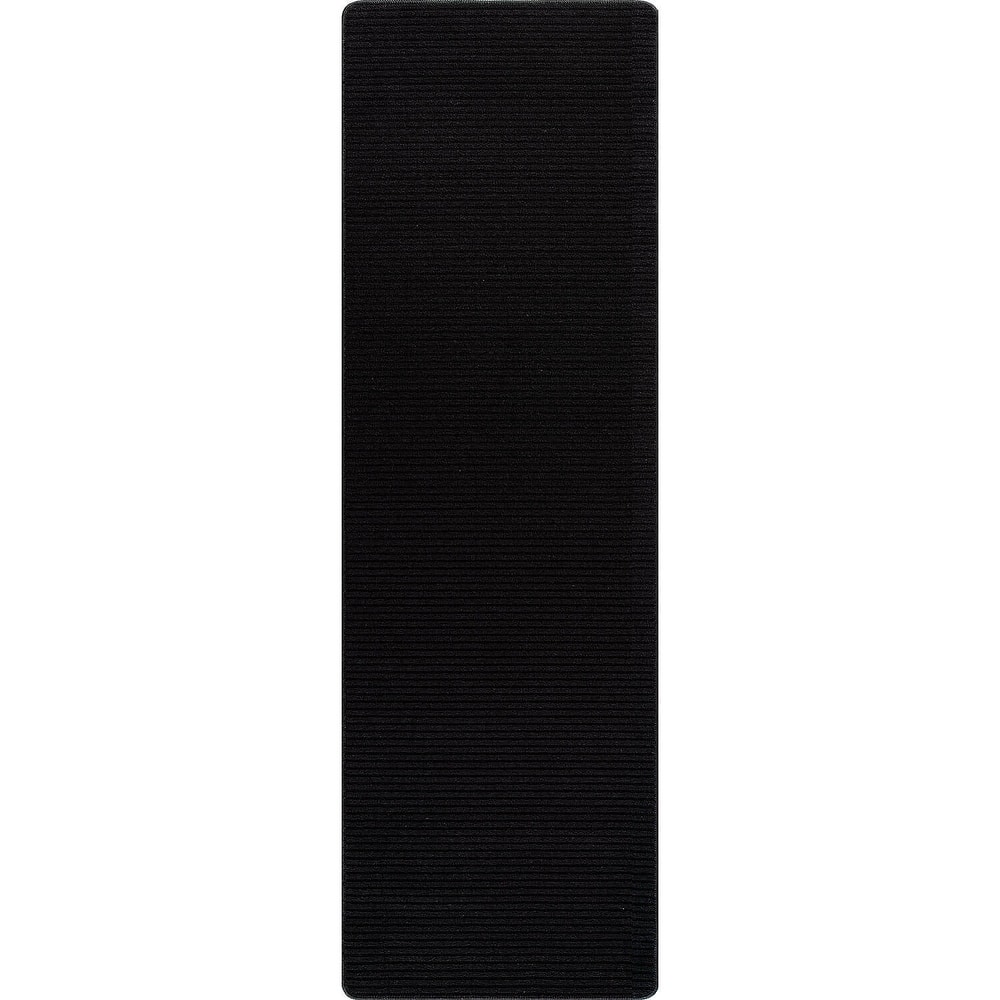 Beverly Rug Solid Color Non-Slip Rubber Back Washable Indoor Area Rug