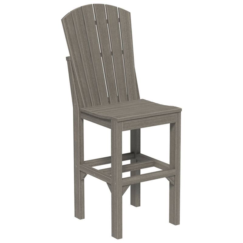 Set of 4 Poly Lumber Adirondack Dining Chairs