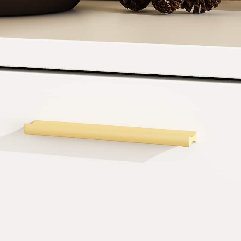 Modern 6-Drawer Dresser with Gold Legs and Handles, 47.2" Wide Mid-Century Bedroom Dresser Chest