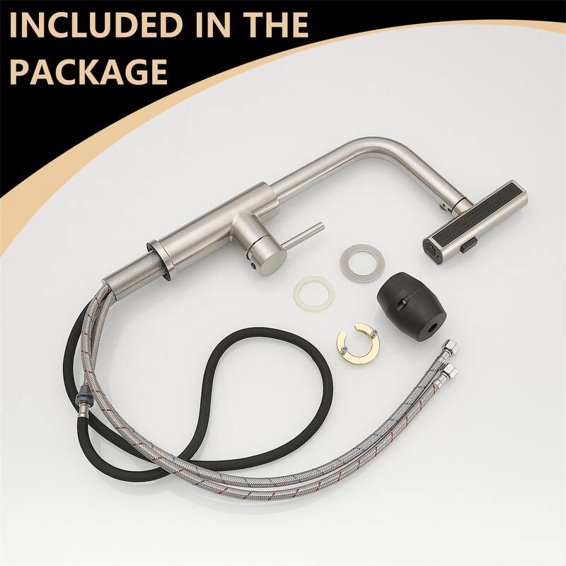 Kitchen Faucets with Pull out Sprayer Single Hole