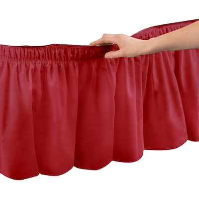 Elastic Bed Wrap Ruffle Bed Skirt