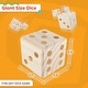 preview thumbnail 3 of 5, Hey! Play! Giant Wooden Yard Dice Outdoor Lawn Game - Natural Wood - 3.5" Cube