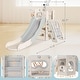 preview thumbnail 11 of 16, Toddler Slide, 6 in 1 Kids Indoor Slide for Toddlers 1-3, Baby Slide for Indoor Outdoor, L Shaped Slide for Kids Playset