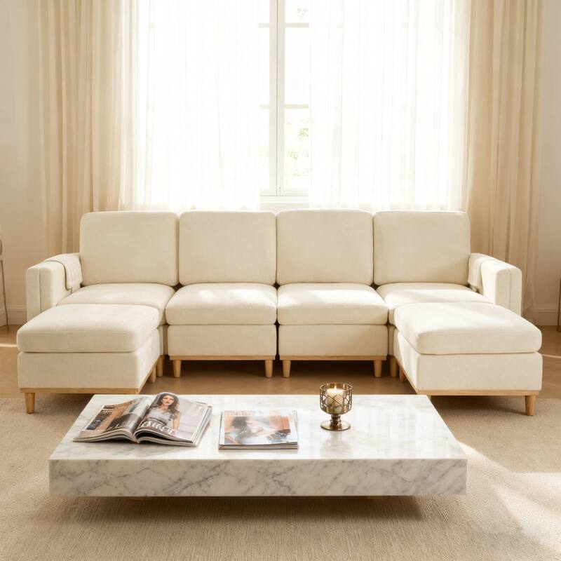 Modern Sofa Chair with Soft Padding,Sectional Sofa for Living Room, Office & Dining Room