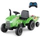 preview thumbnail 15 of 16, 12V 2-in-1 Kids Tractor with Trailer and Remote Control for Ages 3-8 - 49" x 23" x 24"