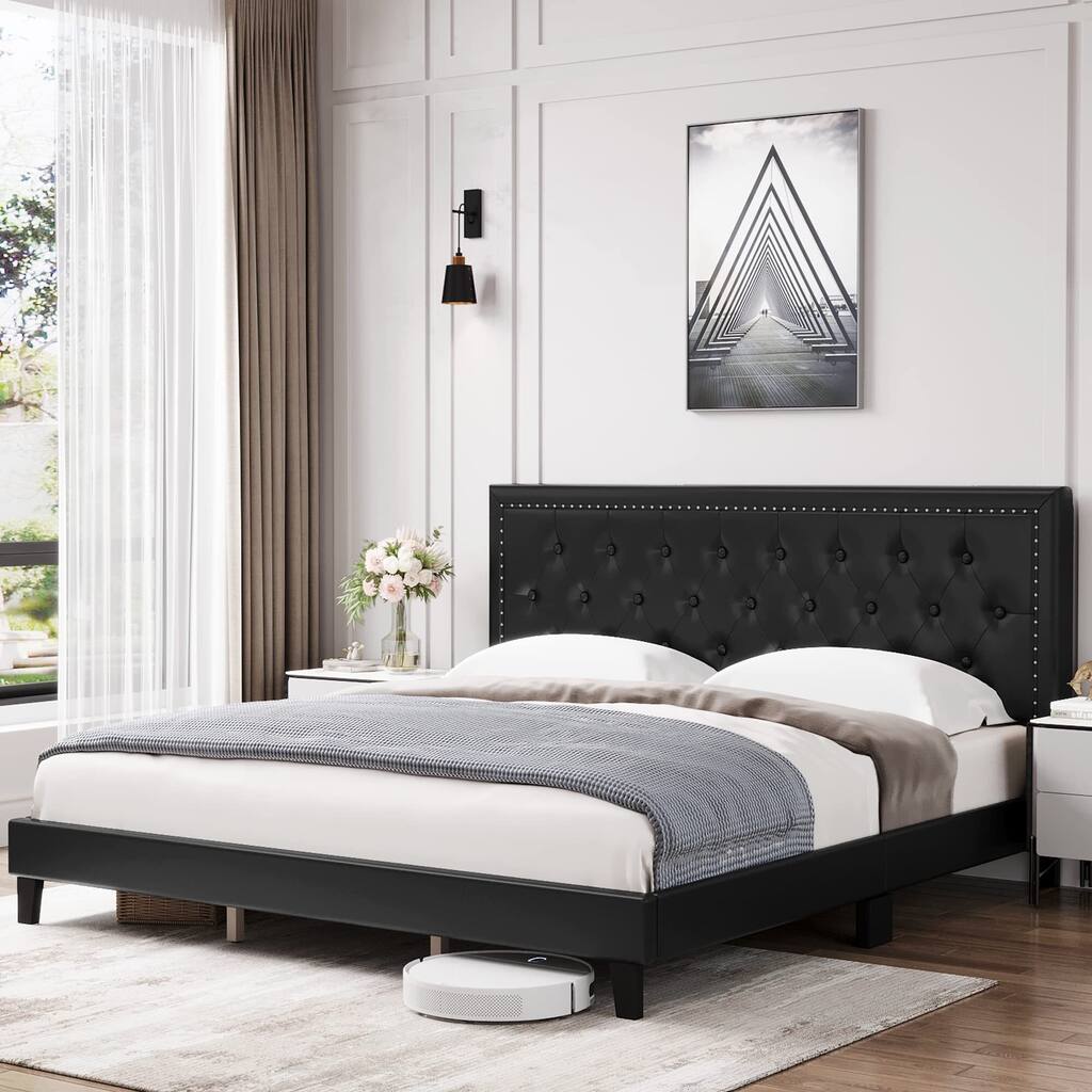 Platform Bed Frame with Headboard