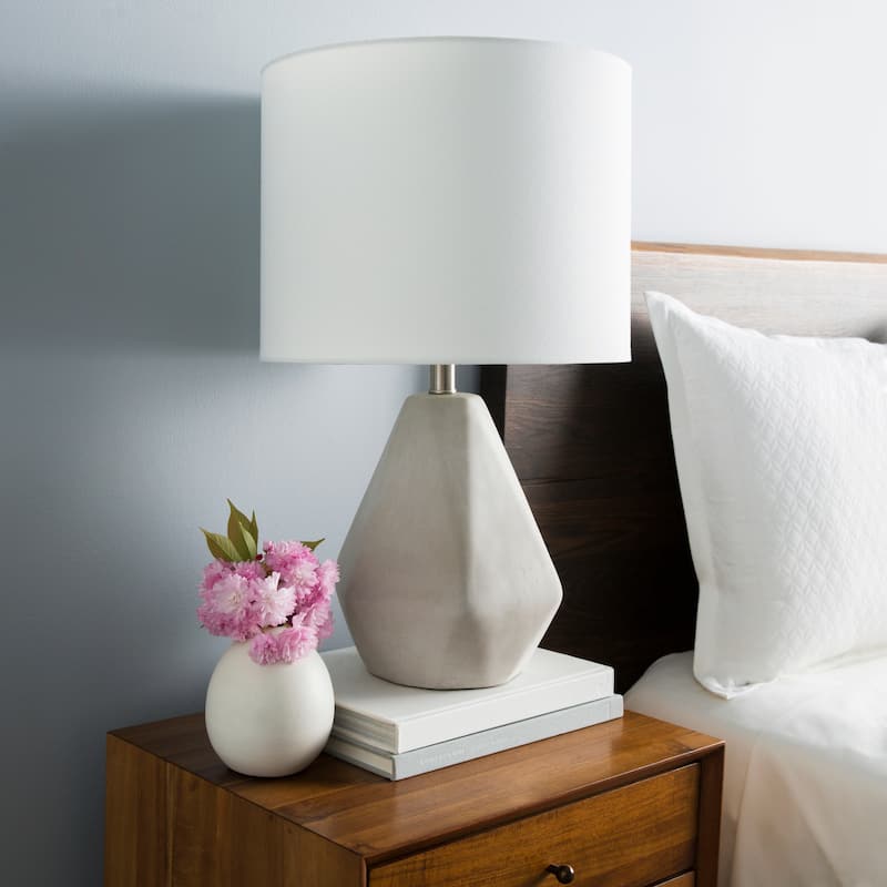 Kassidy Table Lamp with Natural Finish Concrete Base