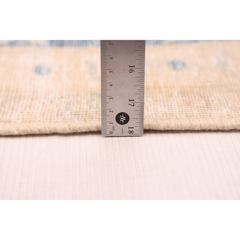 ECARPETGALLERY Hand-knotted Antalya Vintage Beige Wool Rug - 9'11 x 13'3