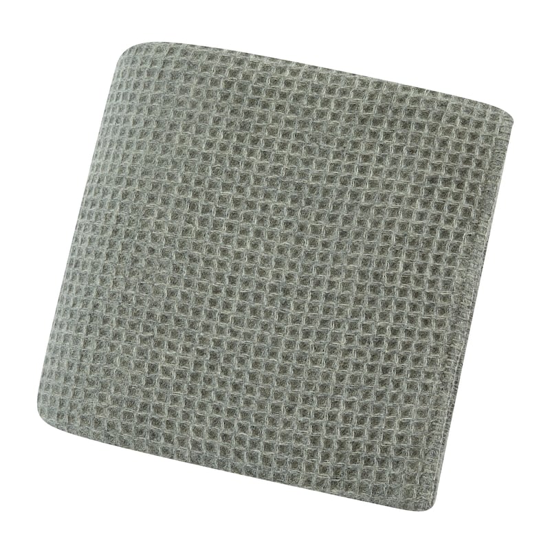 The Gray Barn Tule Wool Waffle Blanket - Light Grey - King