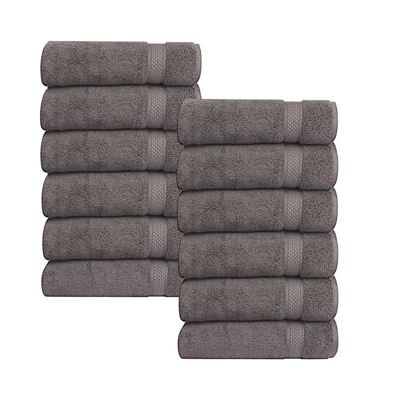 A1HC Wash Cloth Set, 500 GSM 100% Ring Spun Cotton, Oeko-Tex Green Certified, Zero Twist, Quick Dry & Highly Absorbent