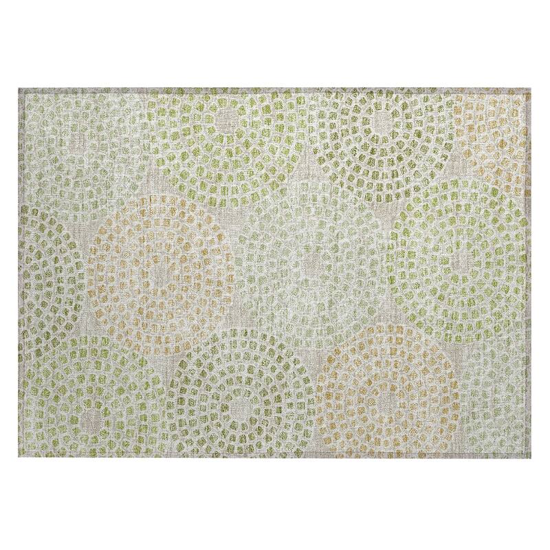 Machine Washable Indoor/ Outdoor Chantille Contemporary Rug