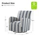 preview thumbnail 33 of 31, HULALA HOME Pancy Traditional Swivel Armchair with Jacobean Strip Pattern Set of 2
