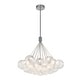 preview thumbnail 3 of 13, Contemporary Dimmable LED Cluster Glass Globe Chandelier - Chrome