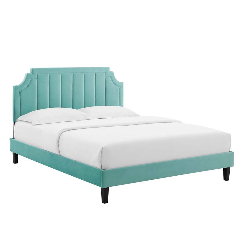 Sienna Performance Velvet Twin Platform Bed