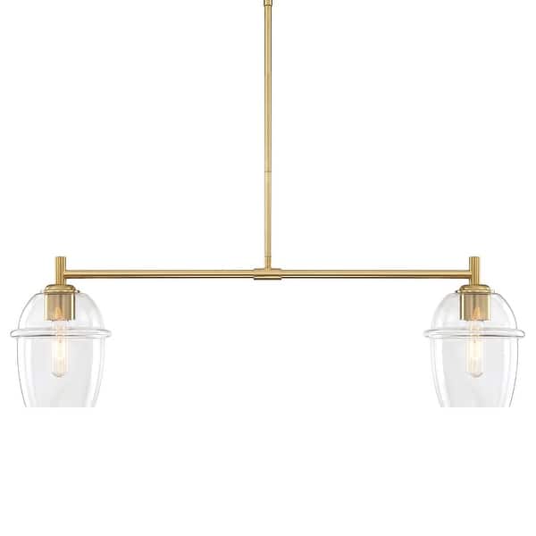 slide 2 of 9, Designers Fountain D310M-IS Summer Jazz 2 Light 36" Wide Linear Brushed Gold