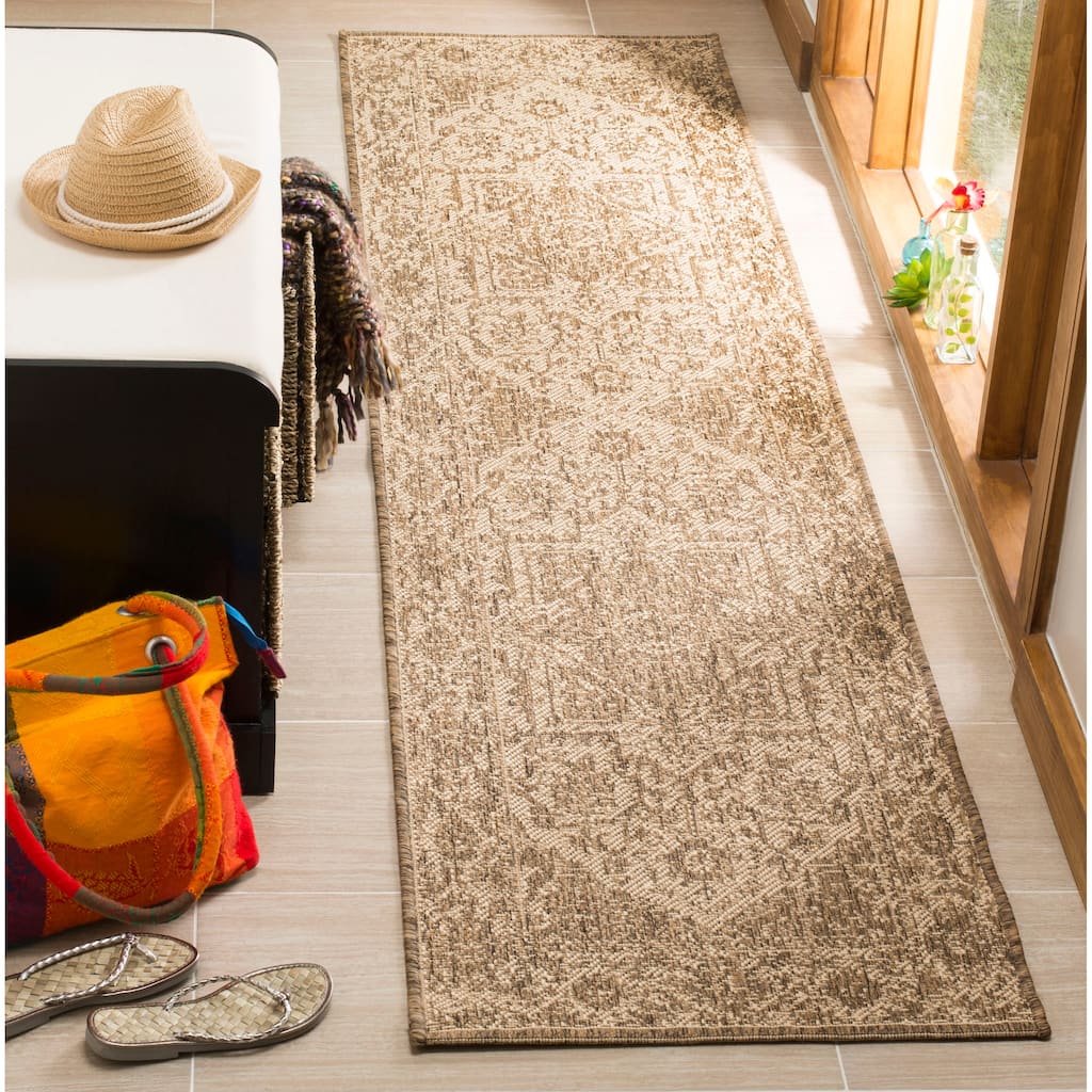 SAFAVIEH Linden Rick Indoor/ Outdoor Waterproof Patio Backyard Rug