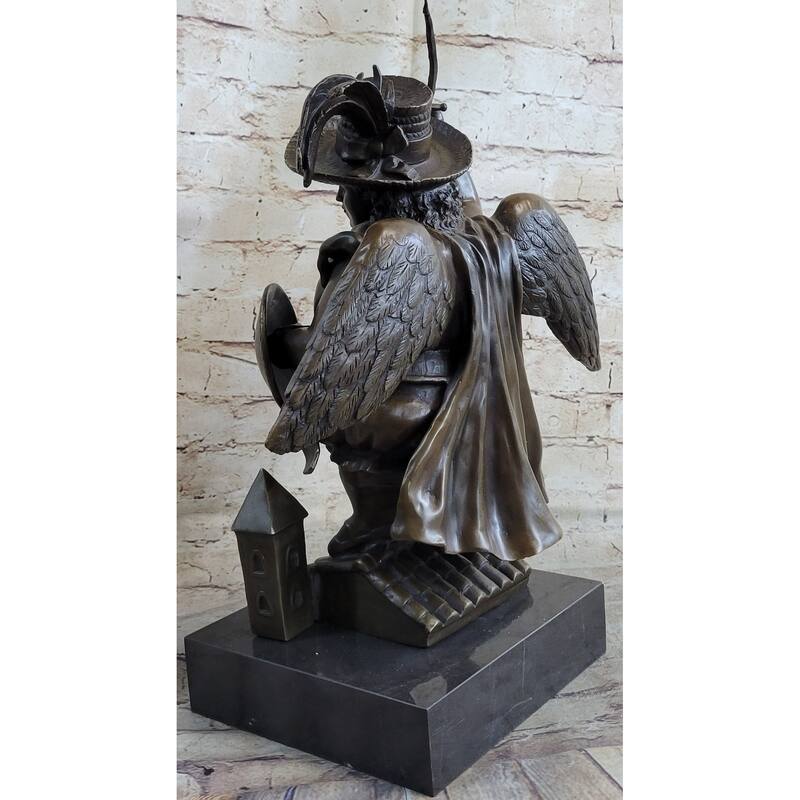 Fancy Large Archangel With Hat By Fernando Botero Bronze Sculpture Figurine