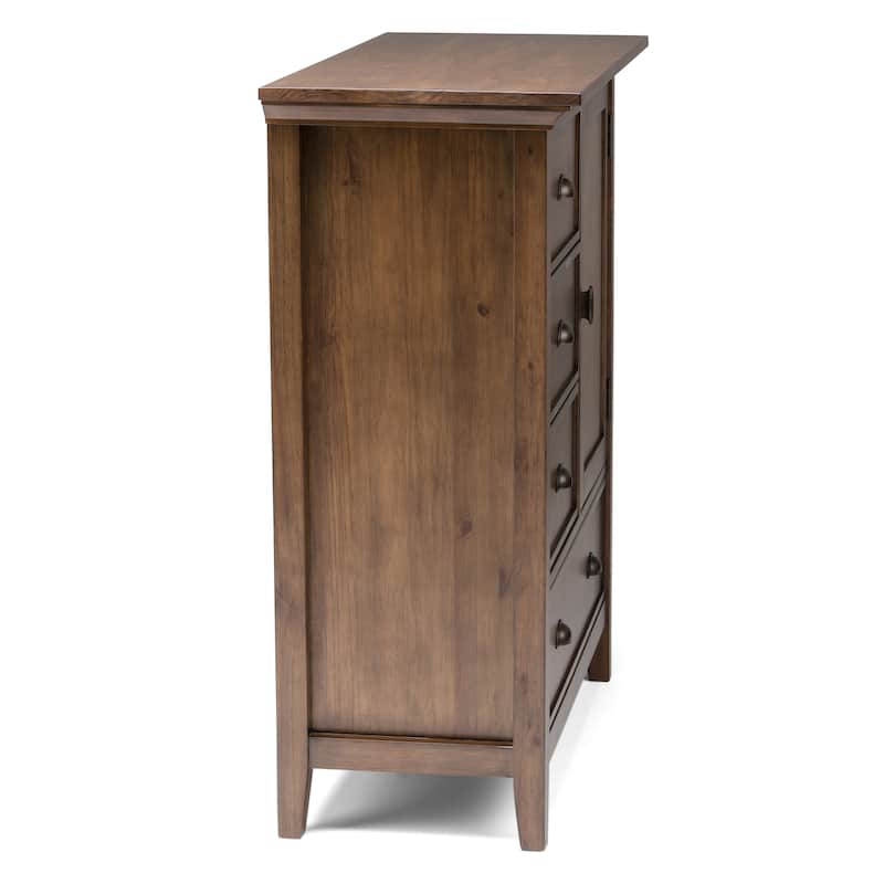 WYNDENHALL Mansfield SOLID WOOD 39 inch Wide Transitional Medium Storage Cabinet - 39"w x 17"d x 42" h
