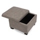 preview thumbnail 19 of 20, Adeco Set of 3 Linen Fabric Storage Ottoman Bench Lift Top Footstool