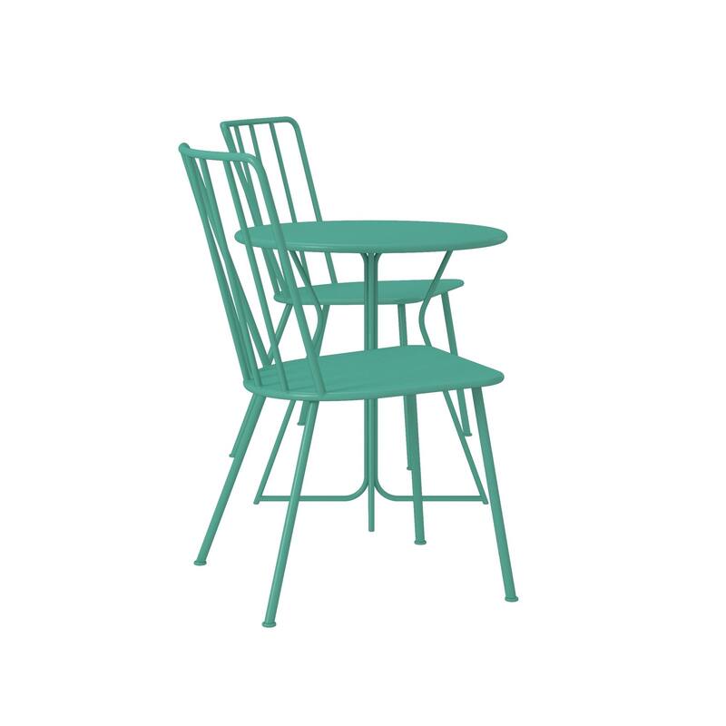 The Novogratz Poolside Collection Heidi 3 Piece Outdoor Bistro Set 3 Piece