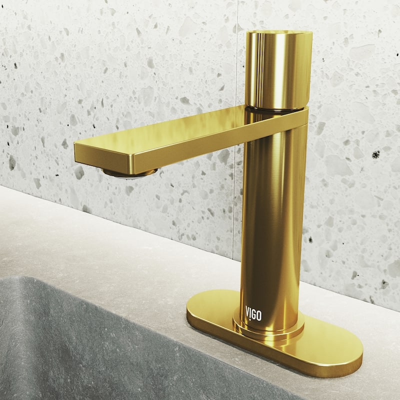 VIGO Halsey 8" H Single Handle Single Hole Bathroom Faucet