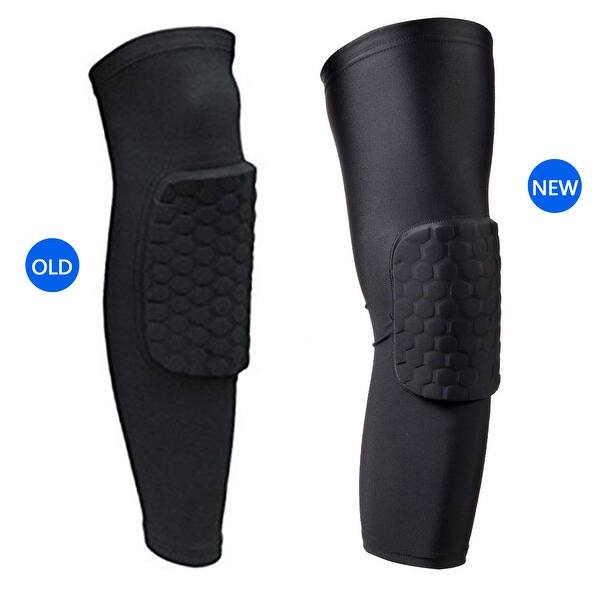 Shop Basketball Knee Pad Long Leg Sleeve Honeycomb Protective Gear