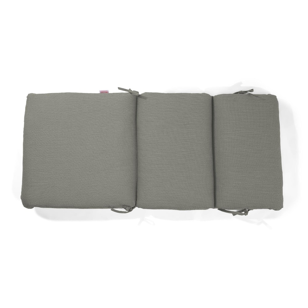 Sunbrella Stripe Sunbrella Fabric 1 Piece Indoor/Outdoor Two Ply High Back/Recliner Cushion, 22"W x 46"L - 22"W x 46"L