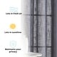 preview thumbnail 15 of 94, HLC.me Abbey Faux Linen Textured Semi Sheer Privacy Light Filtering Transparent Window Grommet Curtain Panels, Pair