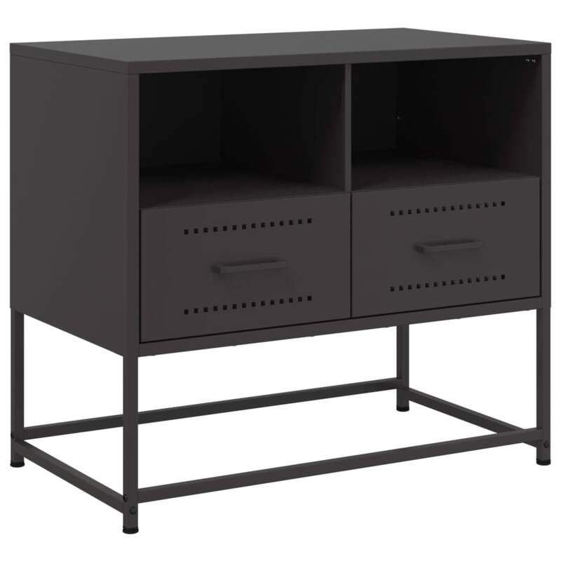 vidaXL TV Stand Entertainment Center Unit Home Living Room Furniture Steel - 15.4 x 26.8 x 23.8