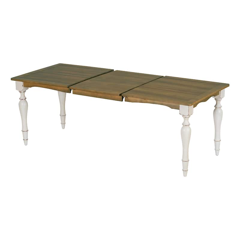 82.7 inch Extendable Dining Table with 23.6 inch Removable Leaf