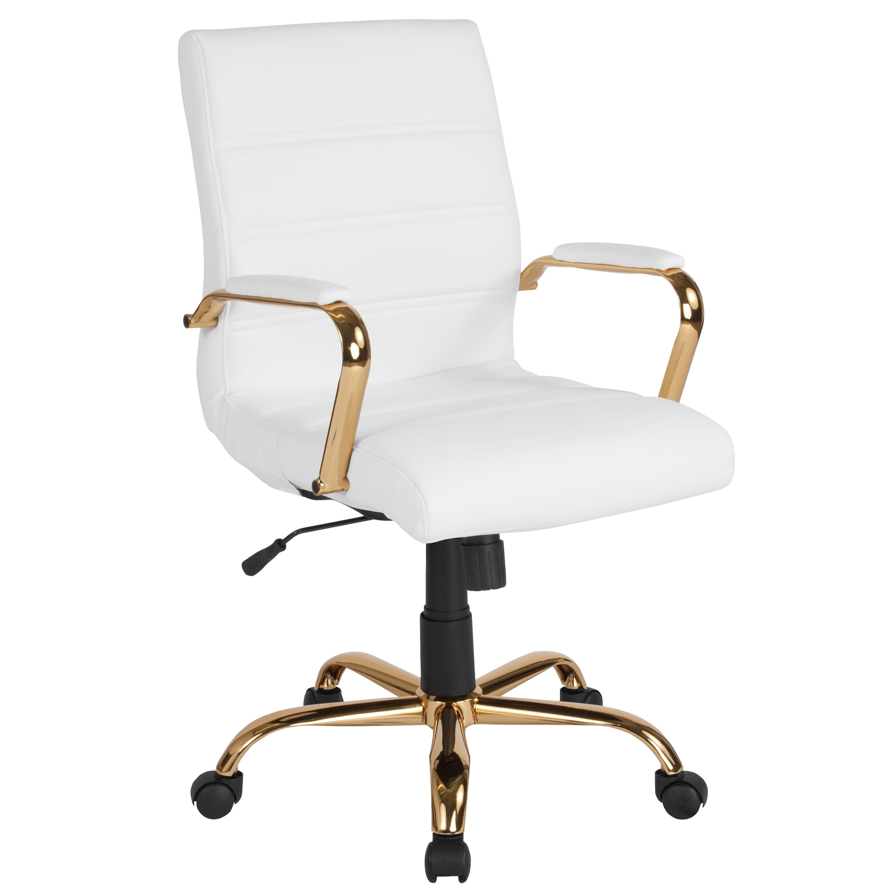 Option White LeatherSoft/Gold Frame