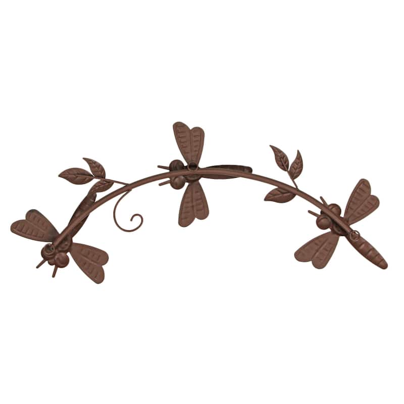 18 Inch Metal Dragonfly Wall Hangings Indoor/ Outdoor (Set Of 2)