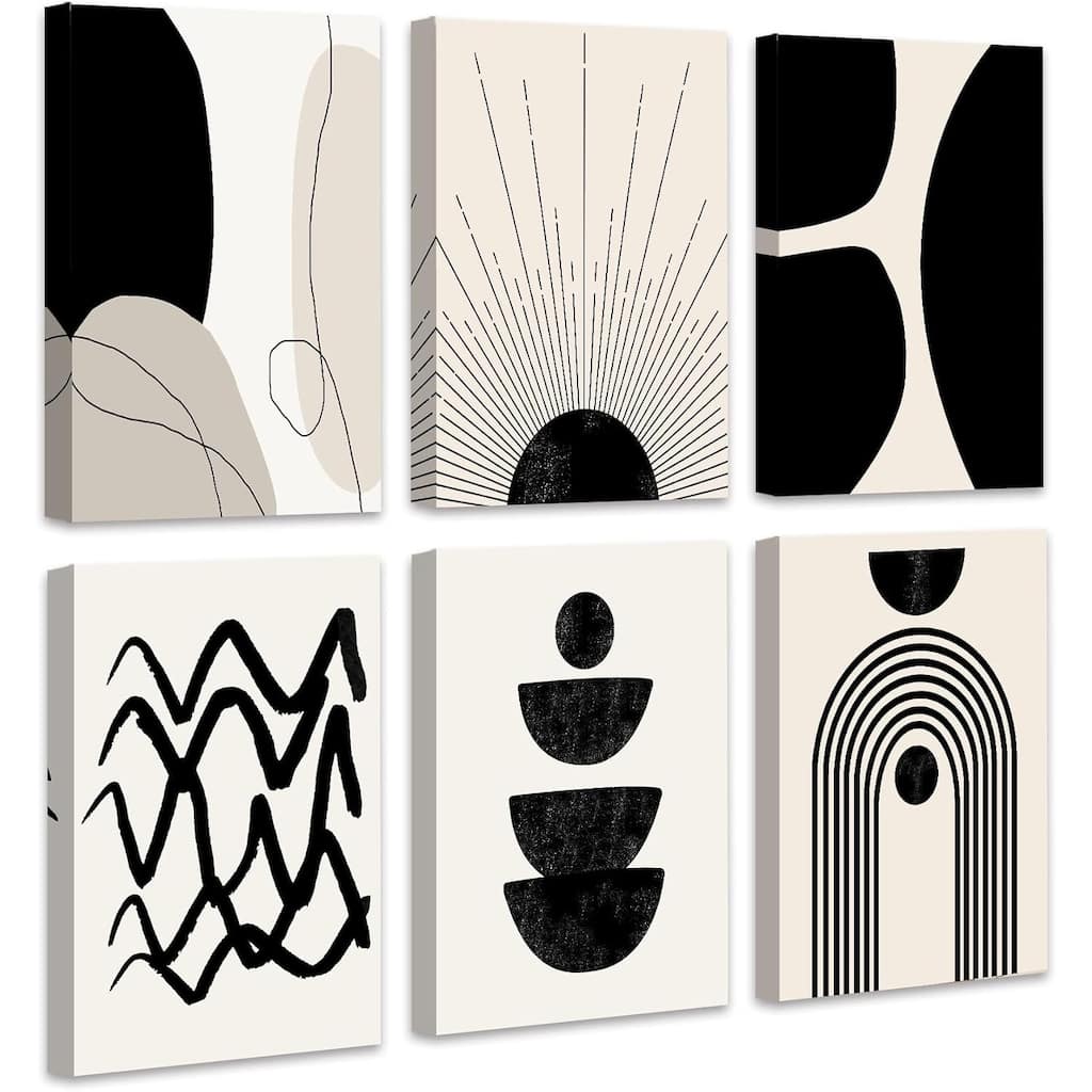 Abstract Boho Wall Art Minimalist Geometric