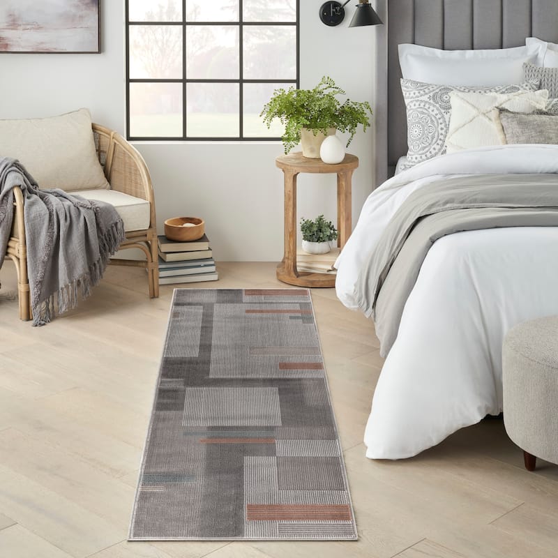 Nourison Thalia Modern Geometric Area Rug