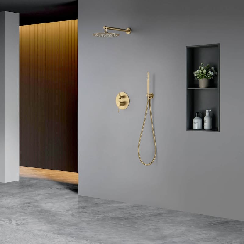 Circular Pressure Balanced Shower System with Rough-In Valve